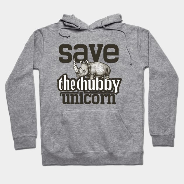 save the chubby unicorn Hoodie by StevenBag